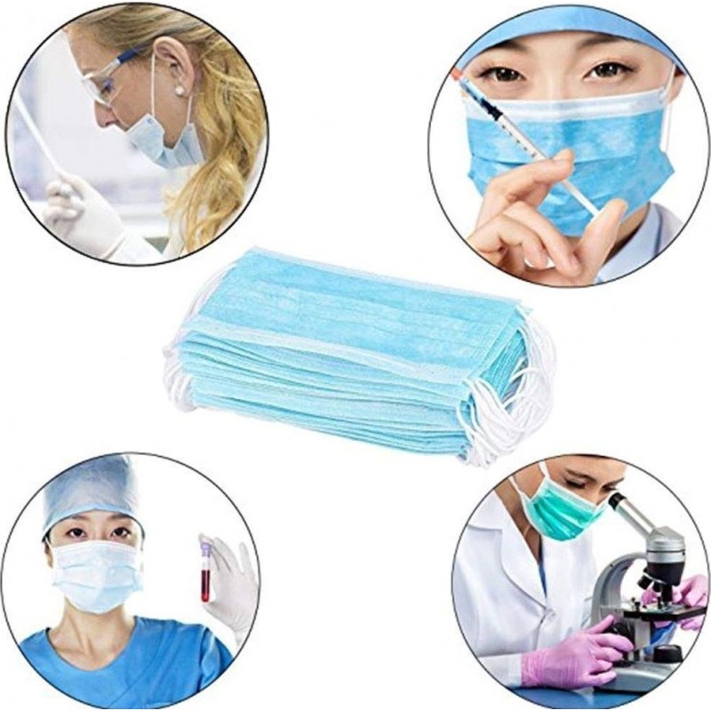 99,95 € Free Shipping | 500 units box Respiratory Protection Masks Disposable facial sanitary mask. Respiratory protection. Breathable with 3-layer filter