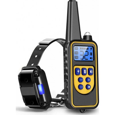 56,99 € Envoi gratuit | Collier anti-aboiement Collier de dressage pour chiens. Collier électrique anti-aboiement. Écran LCD. Vibration Noir