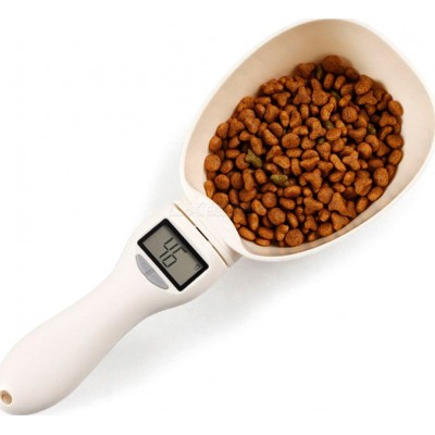 Pet food spoon. Electric and precise mesuring cup. Digital scale. Spoon with display