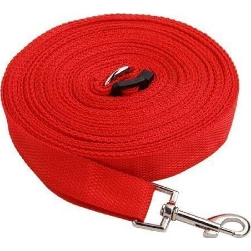 27,99 € Free Shipping | Pet Leashes Extra long line training dog leash. 30 meters long. Medium and small dogs Red