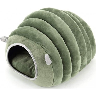 21,99 € Spedizione Gratuita | Cabine e penne Grotta con letto per gatti. Lettino igloo per cuccioli e gattini. Cuscino rimovibile Verde