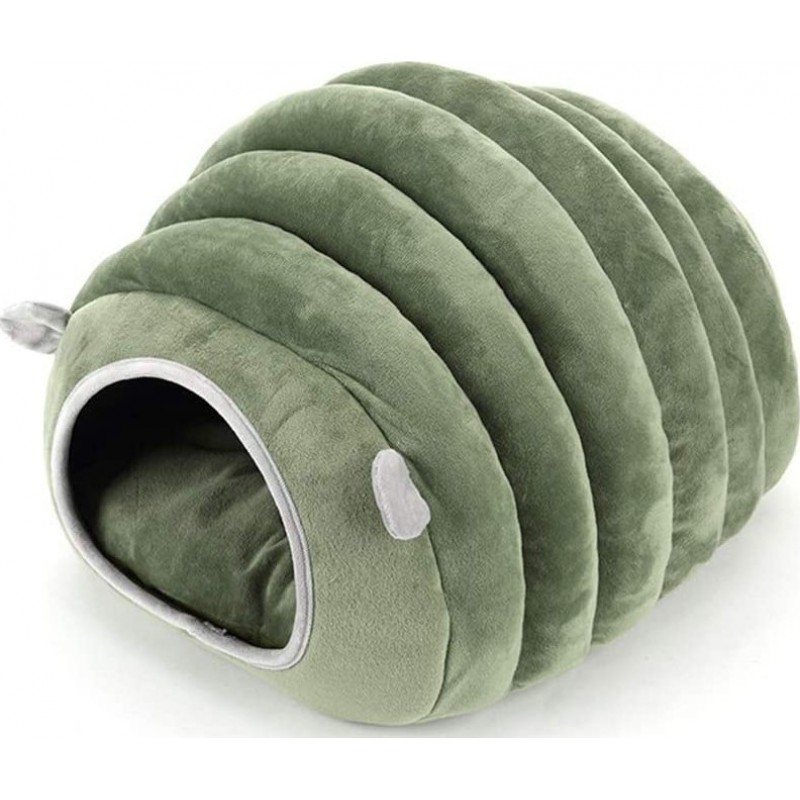 33,99 € Free Shipping | Pet Houses Cat bed cuddle cave. Portable. Cat puppy igloo bed. Removable cushion Green