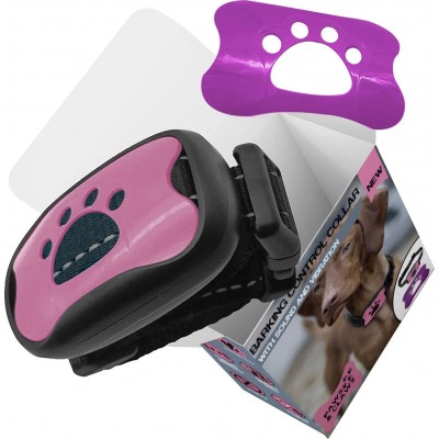 27,99 € Envío gratis | Collar anti-ladridos 2 en 1. Collar de perro anti ladridos. Para cualquier raza Rosa