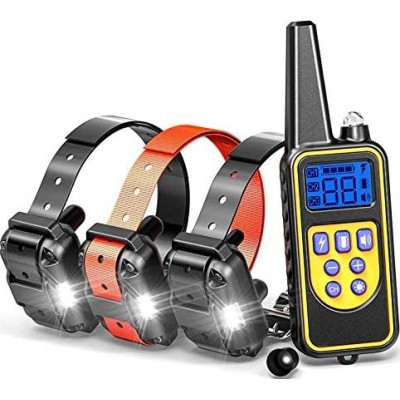 3 units box Dog training collar.Anti barking collar. Remote control. Waterproof. Rechargeable