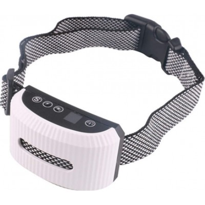 38,99 € Free Shipping | Anti-bark collar Dog training anti barking collar. Sound and vibration. Rechargeable White