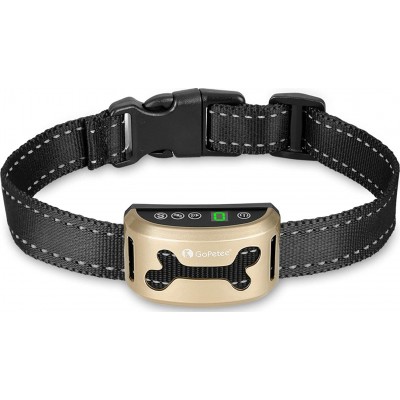 Anti-bark training collar for dogs. Sound and vibration modes