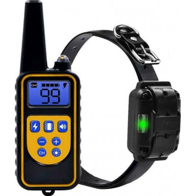 31,99 € Envío gratis | Collar anti-ladridos Collar de adiestramiento para perros. Alcance de 700 metros. Impermeable. Luz, descarga estática, vibración y pitido