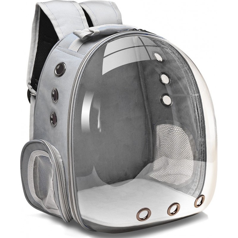 41,99 € Free Shipping | Pet Carriers & Crates Cat carrier bag. Breathable. Backpack travel cage. Pet transport bag Gray