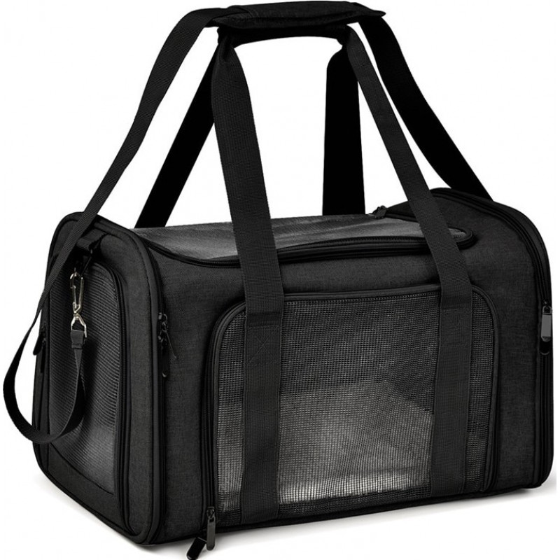 42,99 € Free Shipping | Medium (M) Pet Carriers & Crates Carrier backpack for cats and small dogs. Transport bag. Airline approved. Pet backpack Black