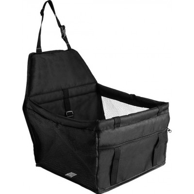 Travel pet carrier. Car seat safety belt bag. Waterproof. Folding breath mesh Black