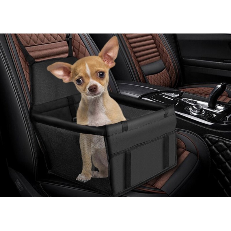 Portable Pet Car Seat Folding Dog Cat Travel Carrier Tote Safety Belt Bag Crate