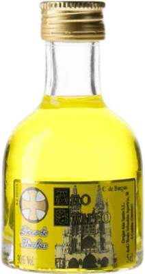 免费送货 | 西班牙渣酿白兰地 Orujo Año Santo Aguardientes 加利西亚 西班牙 小瓶装 5 cl Hierbas — 香草