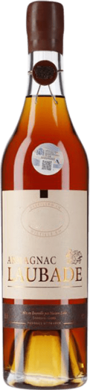 Kostenloser Versand | Armagnac Château de Laubade I.G.P. Bas Armagnac Frankreich Medium-Flasche 50 cl