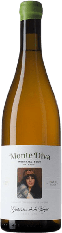 Envío gratis | Vino Blanco Gutiérrez de la Vega Monte Diva D.O. Alicante Comunidad Valenciana España Moscatel 75 cl
