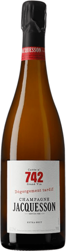 155,95 € | Espumoso Blanco Jacquesson 742 Cuvée, VT Vendange Tardive — Vendimia Tardía A.O.C. Champagne Champagne Francia Pinot Negro, Chardonnay, Pinot Meunier 75 cl