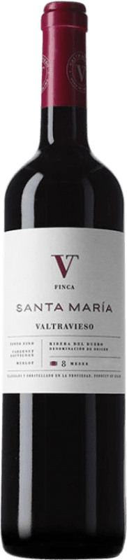 Envio grátis | Vinho Tinto Valtravieso Finca Santa María Carvalho D.O. Ribera del Duero Castela e Leão Espanha 75 cl