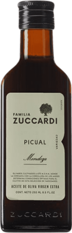 Kostenloser Versand | Olivenöl Zuccardi I.G. Mendoza Mendoza Argentinien Picual Kleine Flasche 25 cl