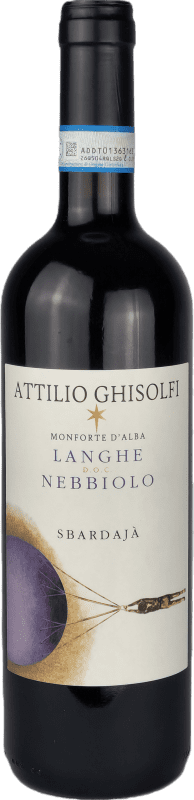 Kostenloser Versand | Rotwein Attilio Ghisolfi Sbardaja D.O.C. Langhe Piemont Italien Nebbiolo 75 cl