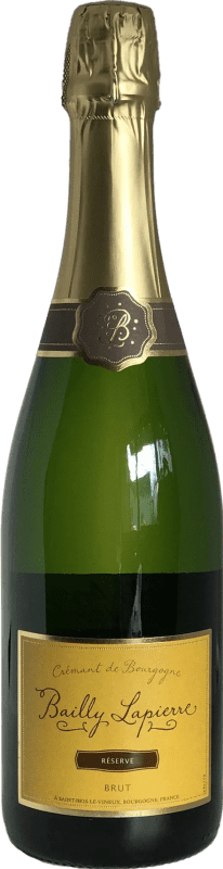 Envio grátis | Espumante Branco Bailly-Lapierre Brut — Bruto Reserva A.O.C. Crémant de Bourgogne Borgonha França Pinot Noir, Gamay, Chardonnay, Aligoté 75 cl