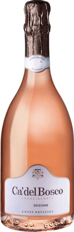 免费送货 | 桃红起泡酒 Ca' del Bosco 47 Cuvée, Rosé — 桃红葡萄酒, 限量版, Prestige — 尊贵 D.O.C.G. Franciacorta 伦巴第 意大利 Pinot Noir — 黑皮诺, Chardonnay — 莎当妮 75 cl