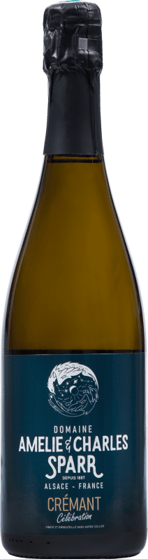 Kostenloser Versand | Weißer Sekt Amélie & Charles Sparr Célébration A.O.C. Crémant d'Alsace Elsass Frankreich Pinot Blanc — Weißburgunder Organic — Bio 75 cl