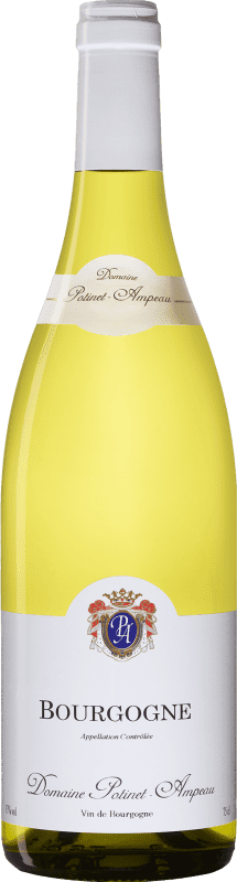 Envío gratis | Vino Blanco Potinet-Ampeau A.O.C. Bourgogne Borgoña Francia Chardonnay 75 cl