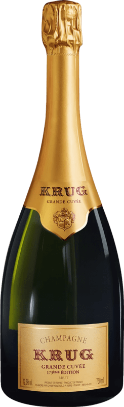 Envío gratis | Espumoso Blanco Krug 173ème Grande Cuvée, Edición Limitada A.O.C. Champagne Champagne Francia Pinot Negro, Chardonnay, Pinot Meunier 75 cl