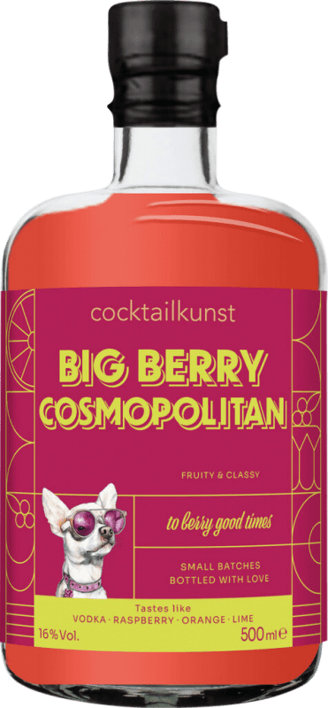 Spedizione Gratuita | Liquori Cocktailkunst Big Germania Bottiglia Medium 50 cl Cosmopolitan, Berry — Bacca