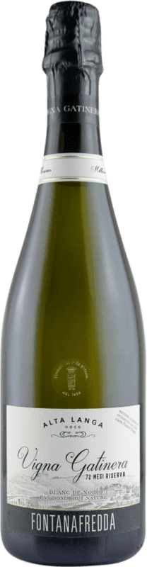 127,95 € | Weißer Sekt Fontanafredda Vigna Gatinera Zéro Dosage — Ohne Dosage — Brut Nature Reserve — Gereift D.O.C. Alta Langa Piemont Italien 75 cl