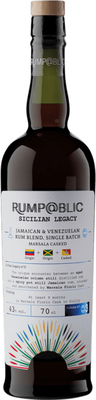 Free Shipping | Rum Illva Saronno Rump@blic Legacy Jamaica & Venezuela Sicily Italy 70 cl