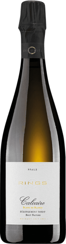 Envoi gratuit | Vin Mousseux Blanc Rings Calcaire Dégorgement Tardif Brut Nature Blanc de Blancs Allemagne 75 cl