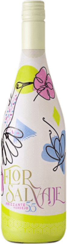6,95 € | Белое игристое вино Flor Salvaje Frizzante — Слабо игристое Toledo Испания Verdejo — Вердехо 75 cl