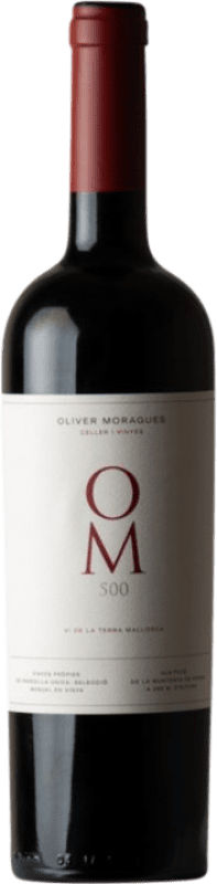 Envío gratis | Vino Tinto Oliver Moragues 500 I.G.P. Vi de la Terra de Mallorca Islas Baleares España Syrah, Cabernet Sauvignon, Callet, Mantonegro Botella Magnum 1,5 L