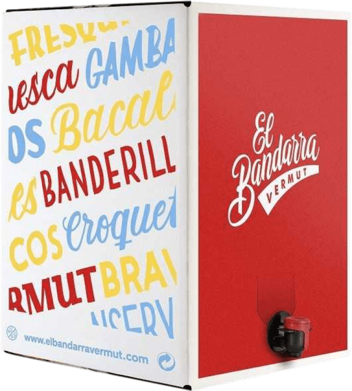 165,95 € Spedizione Gratuita | Vermouth Democratic El Bandarra Blanco — Bianco Bag in Box 15 L