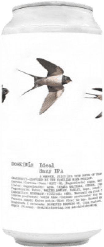 Free Shipping | Beer Doskiwis Ideal Hazy IPA — India Pale Ale Spain Medium Can 4 cl