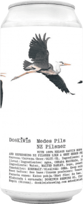 Envío gratis | Cerveza Doskiwis Medes Pilsener España Lata Medium 4 cl