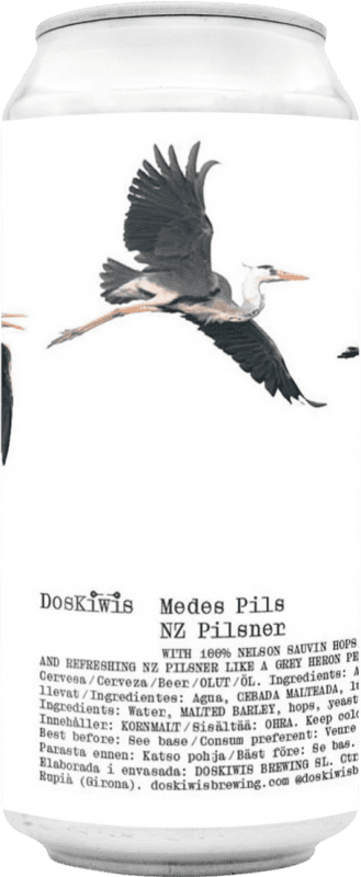 Free Shipping | Beer Doskiwis Medes Pilsener Spain Medium Can 4 cl