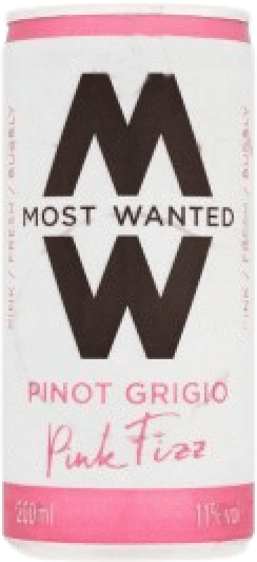Envio grátis | Vinho Rosé Most Wanted Pink — Rosé Jovem Reino Unido Lata 20 cl
