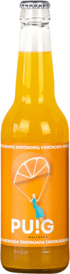 Free Shipping | 24 units box Soft Drinks Puig Spain Small Bottle 20 cl Naranja — Orange