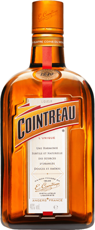 Envio grátis | Caixa de 6 unidades Licores Cointreau França Garrafinha Miniatura 5 cl Orange — Laranja