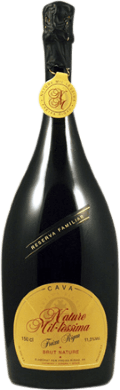 53,95 € Free Shipping | White Sparkling Wine Oliveda Brut Nature Millésimé, Special Reserve — Aged D.O. Cava Magnum Bottle 1,5 L