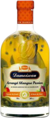 Rum Damoiseau 70 cl Passion Fruit — Passionsfrucht, Mango