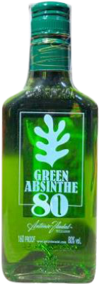 Envio grátis | Absinto Antonio Nadal 80º Green — Verde Espanha Garrafinha Pequena 20 cl Vidro