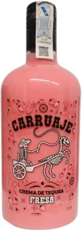 10,95 € Envio grátis | Creme de Licor Sabores Extremeños Carruaje Fresa — Morango, Tequila