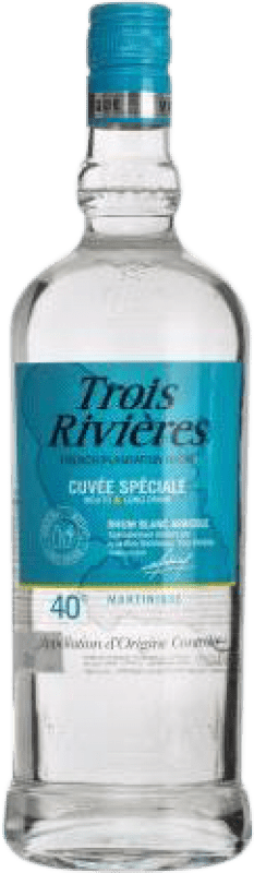 22,95 € | Rum Trois Rivieres 40º Blanco — White, Agricole Martinique 1 L