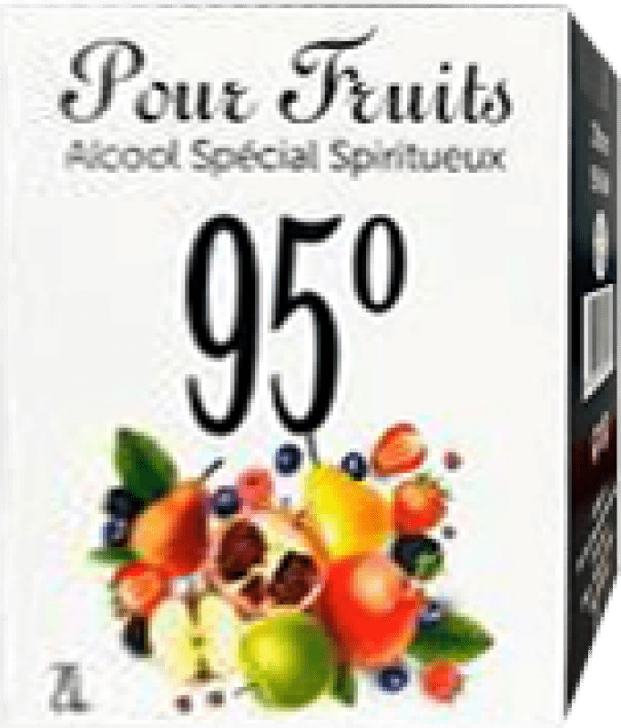 59,95 € Envío gratis | Orujo Aguardiente Alcool pour Fruits 95º Spritueux Special — Especial, Maceración Bag in Box 2 L