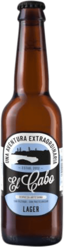 2,95 € | Bière El Cabo Lager, Artesanal — Artisanale Espagne Bouteille Tiers 33 cl