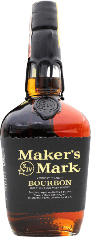 Envio grátis | Whisky Bourbon Maker's Mark Etiqueta Negra Estados Unidos 70 cl