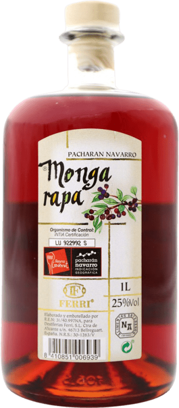 11,95 € | Pacharán Ferri Monga Rapa Spain 1 L