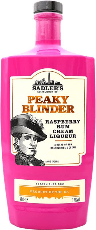 19,95 € Envio grátis | Creme de Licor Sadler's Peaky Blinder Edição Limitada Raspberry — Framboesa, Rum